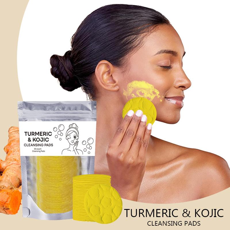 2pcs Turmeric Cleansing Exfoliating PadsFacial Cleansing Skincare(20pcs) Cleanser Comfort