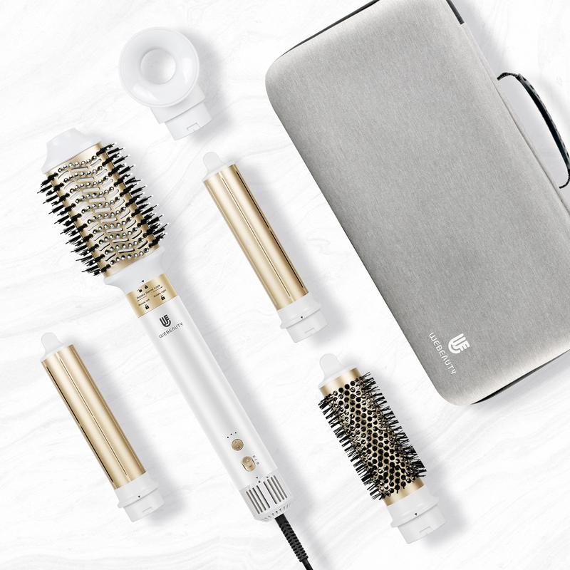 Hair Dryer Brush, webeauty 5 in 1 One Step Professional Hot Air Brush set for Fast Drying, Curling Drying, Straightening Combing, hair styler [Ceramic Coating] [Negative Ion]