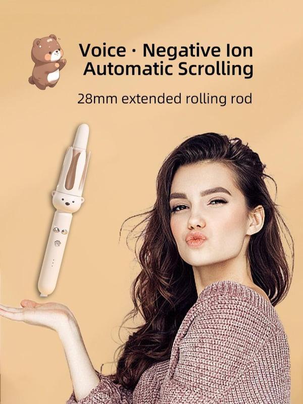 Fully automatic curling stick lazy curling tool electric rotary curler large curling without damaging hair 32mm Comfort Hair Curler