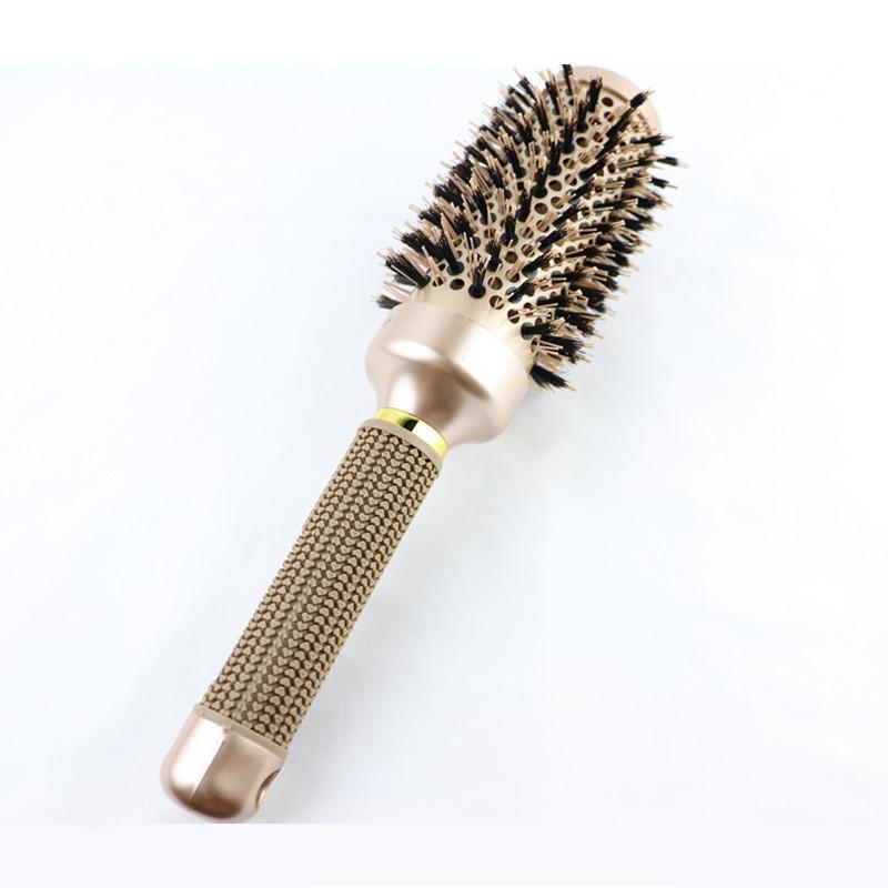 Round Hair Brush, 1 Count Professional Hair Comb, Salon Barber Hairbrush, Hairdressing Styling Tool, Heatless Hair Styling Tool for Women & Men