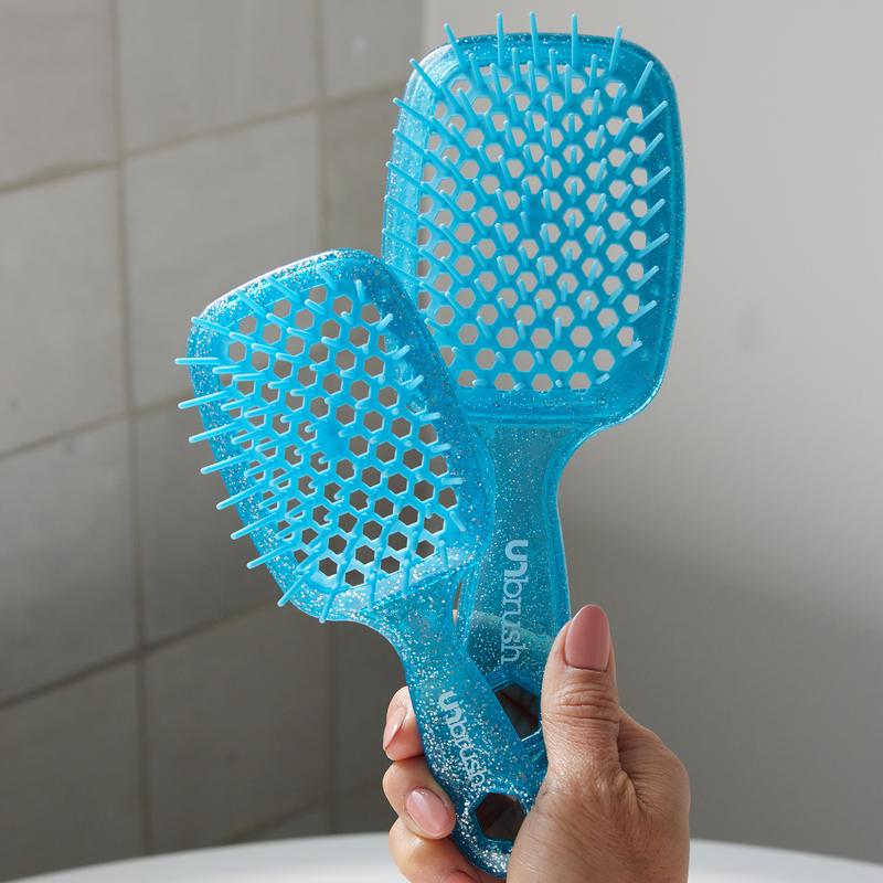 FHI Heat UNbrush Detangling Brush Duo: Original UNbrush and Mini UNbrush Duo Haircare Heatless