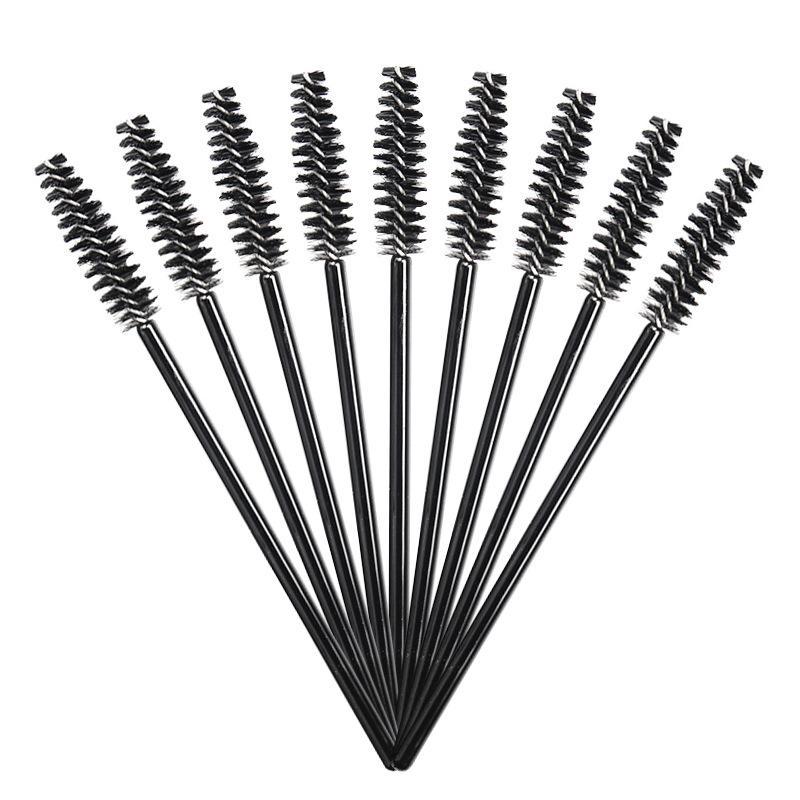 Disposable Lash Brushes, 50pcs set Nylon Disposable Eyelash Spoolie Brushes, Makeup Brushes for Eyelash Extension, Travel Spoolie for Mascara, Eyebow