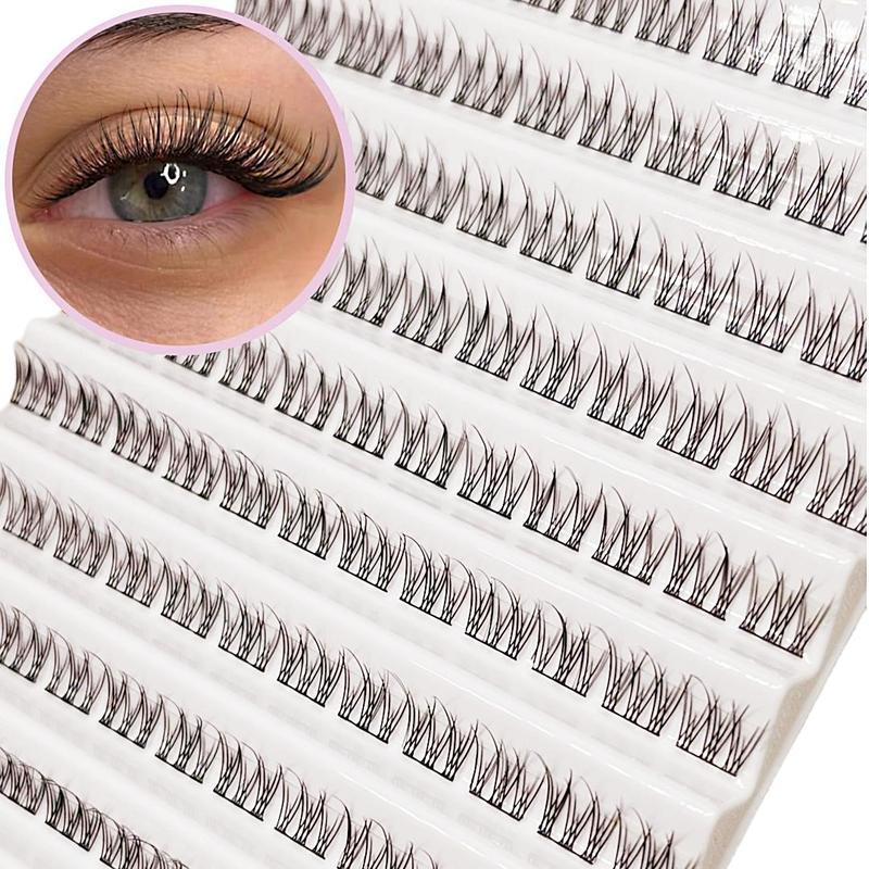 Natural Curl Cluster Lashes, 1 Box Individual False Eyelashes, Self Grafting Eyelash Extensions, False Eyelashes for Women and Girls Eye Makeup Enhancement, Christmas Gift