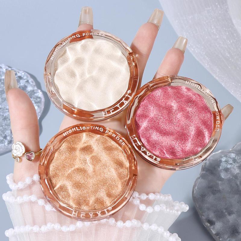 Shimmering Highlighter Powder, Long Lasting High-gloss Sparkling Makeup Powder, Natural Eye Shadow Shining and Highlighting Powder, for Face Highlighter Makeup