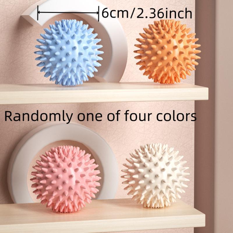 Random Color Hard Spiky Ball, 1 Count Muscle Relaxation Massage Ball for Foot & Back, Sports Massage Accessories for Home Gym