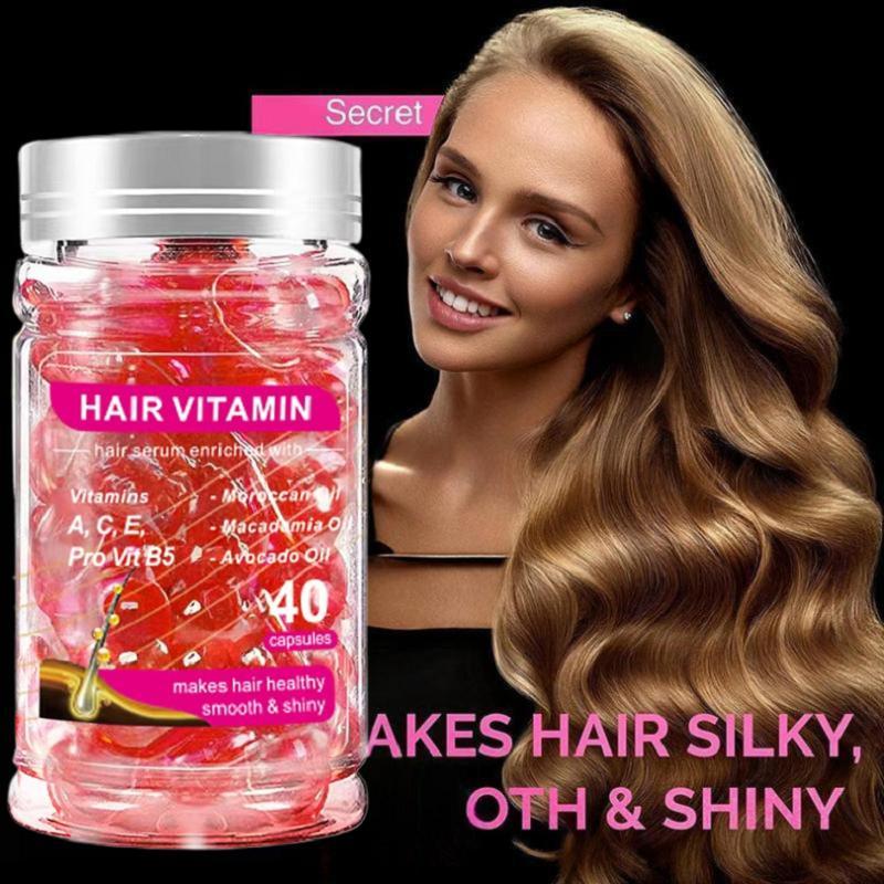 Hair Vitamin Capsules, Hair Serum, Nourishing Hair Essence Oil Capsules, Natural Hair Care Product for & Hair Care, Christmas Gift