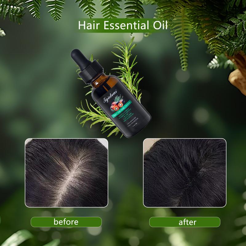 Tgideas Rosemary & Batana Oil -Blended with Jojoba & Argan Oil-100% Organic Essential Oil forHair Haircare Daily Repairing Restore Moisture Vitamins