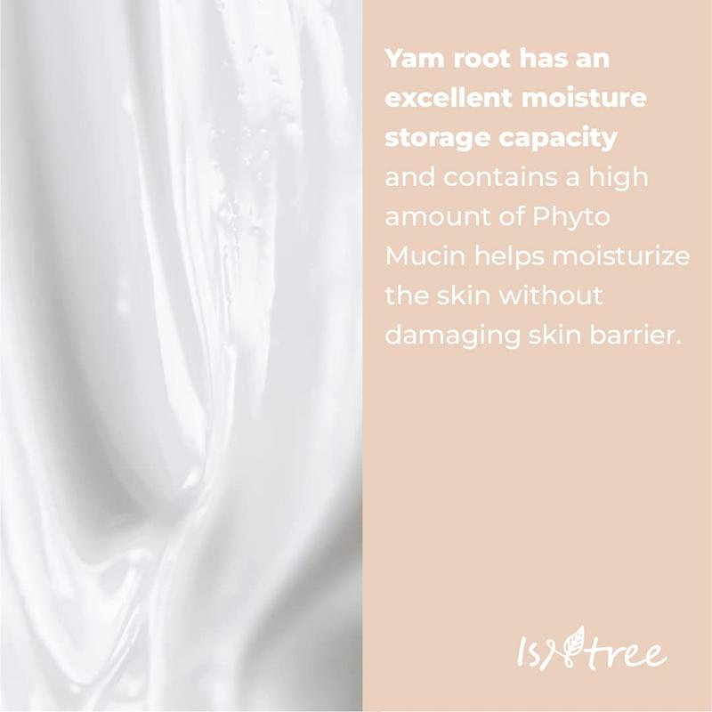 [Isntree] Yam Root Vegan Milk Cleanser 220ml, Cleanser with rich and creamy texture and protects skin barrier, Moisture Cleanser, Mild Vegan Cleansing Milk, Improve Skin Texture, Removes Only Impurities From The Skin Without Irritation, Korean Skin Care