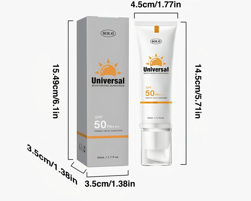 SOUG Sunscreen Cream, Facial colored sunscreen, prevent sunburn ,Moisturizing Sunscreen Lotion, Facial skincare products