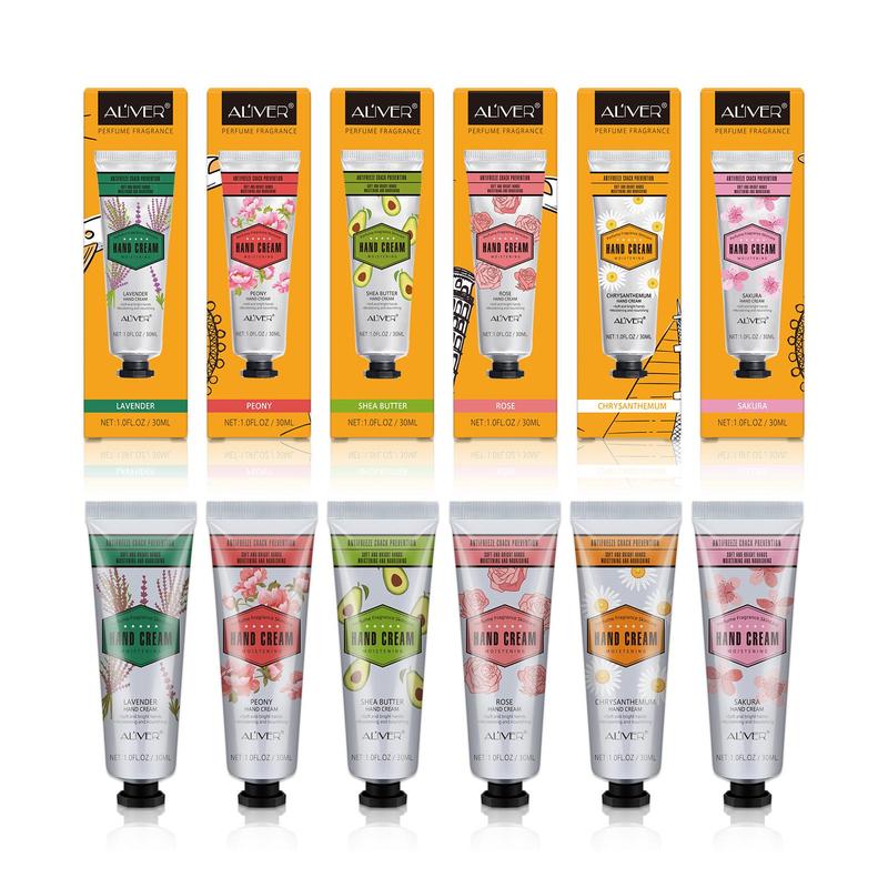 Moisturizing Hand Cream Set, 6 Counts box Refreshing & Non-greasy Hand Lotion, Hand Care Product for Women & Men Daily Use