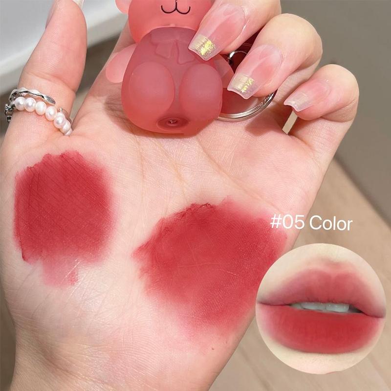 Cute Bear Design Matte Lipstick Set, 3 Counts set Easy Coloring Lip Glaze Stick, Moisturizing Lip Gloss, Lip Makeup Accessories, Daily Makeup, Makeup Products, Lip Tint