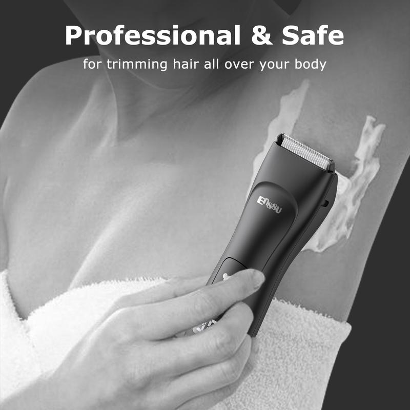 Electric Groin Hair Trimmer, Rechargeable and Wireless Charging Body Trimmer, Male Hygiene Grooming Razor, Ball, Beard Trimmer for Men, Replaceable Skin Safe Ceramic Blade Heads，Waterproof Wet Dry Clippers wireless  shaver