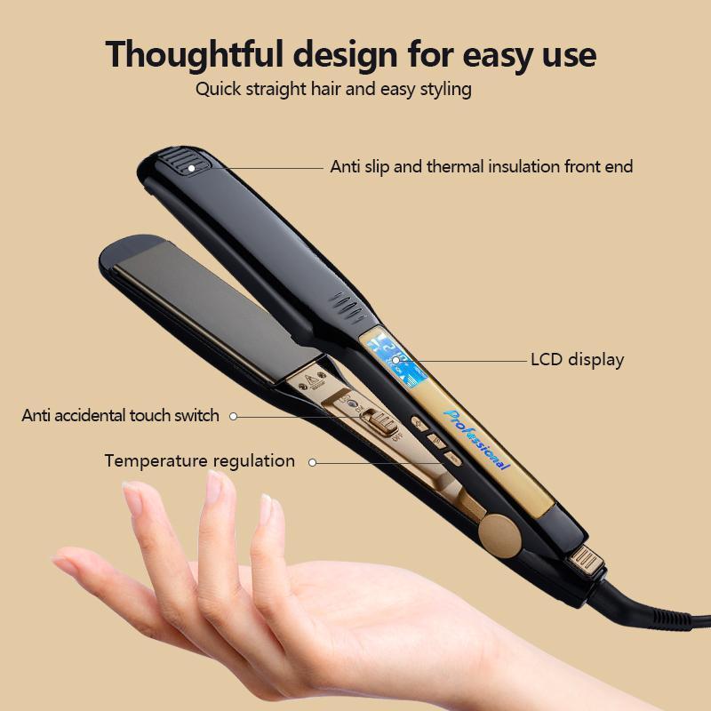 Professional Ceramic Flat Iron Hair Straightener, 1 Count Hair Straightening Machine, Hair Styling Tool for Women & Girls, Christmas Gift, Stocking Fillers