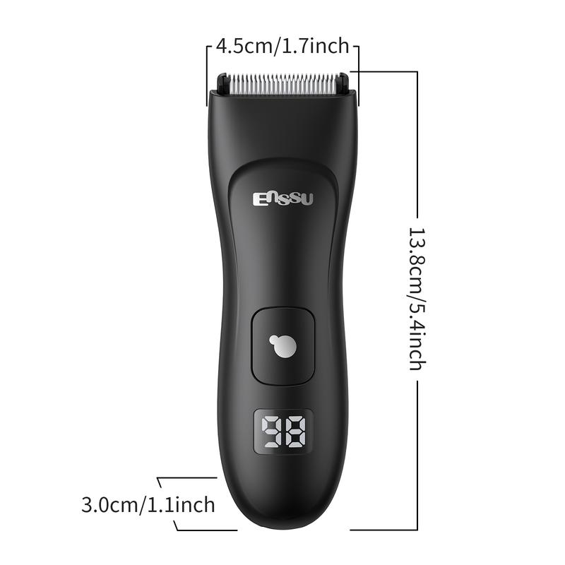 Electric Groin Hair Trimmer, Rechargeable and Wireless Charging Body Trimmer, Male Hygiene Grooming Razor, Ball, Beard Trimmer for Men, Replaceable Skin Safe Ceramic Blade Heads，Waterproof Wet Dry Clippers wireless  shaver