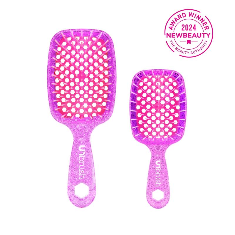 FHI Heat UNbrush Detangling Brush Duo: Original UNbrush and Mini UNbrush Duo Haircare Heatless