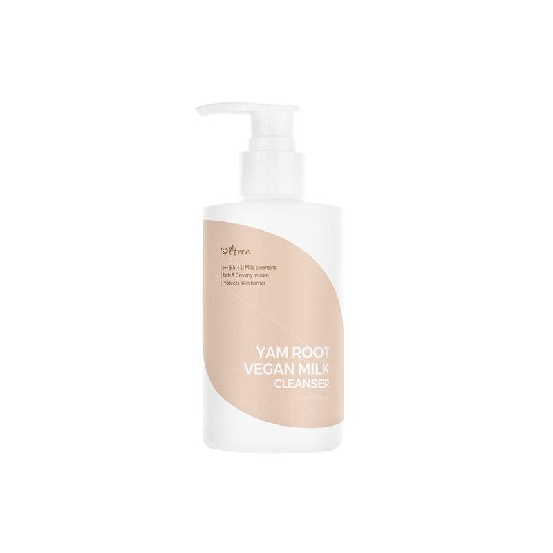 [Isntree] Yam Root Vegan Milk Cleanser 220ml, Cleanser with rich and creamy texture and protects skin barrier, Moisture Cleanser, Mild Vegan Cleansing Milk, Improve Skin Texture, Removes Only Impurities From The Skin Without Irritation, Korean Skin Care