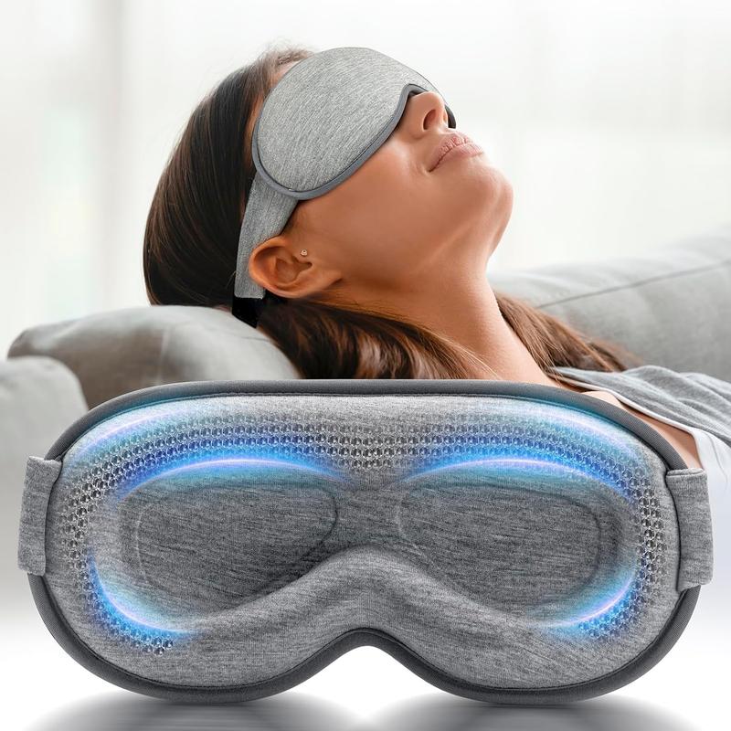 Trending! Weighted Eye Mask for Sleeping - Blackout Sleep Mask for Women and Men! With Extension Eye Covers, Made of Memory Foam, 3D Contoured. An Essential for Airplane Travel, Also Ideal for Blindfold Meditation. Get a Deep and Relaxing Sleep!