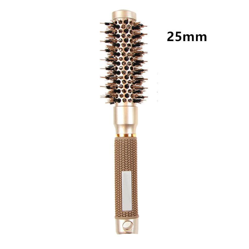 Round Hair Brush, 1 Count Professional Hair Comb, Salon Barber Hairbrush, Hairdressing Styling Tool, Heatless Hair Styling Tool for Women & Men