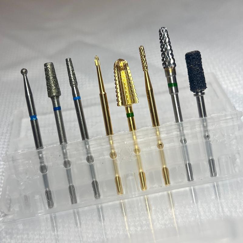 Nail Drill Bit Bundle: All in One Nail Prep, 100 pcs Mini Sanding Bands, Nail Remover, Sealing Cuticle Bit's