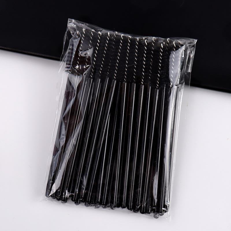 Disposable Lash Brushes, 50pcs set Nylon Disposable Eyelash Spoolie Brushes, Makeup Brushes for Eyelash Extension, Travel Spoolie for Mascara, Eyebow