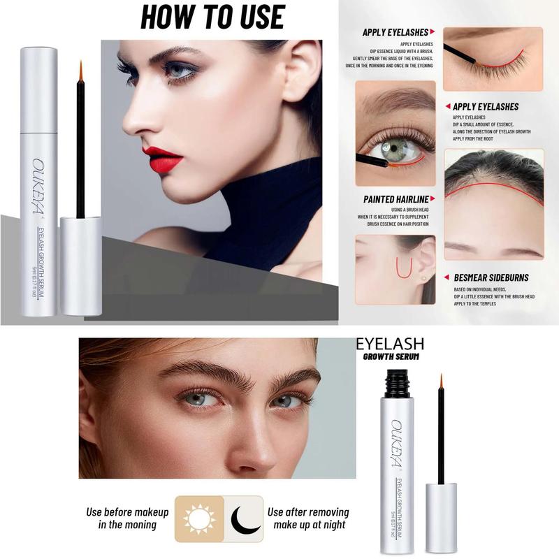 Eyelash Strengthening Serum, for Longer, Thicker Eyelashes & Brows Eye Lash Serum, Professional Eye Lash Care Product