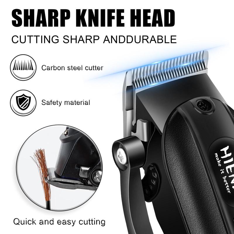 Electric Hair Clipper for Men, 1 Box Professional Cordless Hair & Beard Trimmer, Rechargeable Haircut Barber Clipper, Hair Cutting for Men, Hair Salon