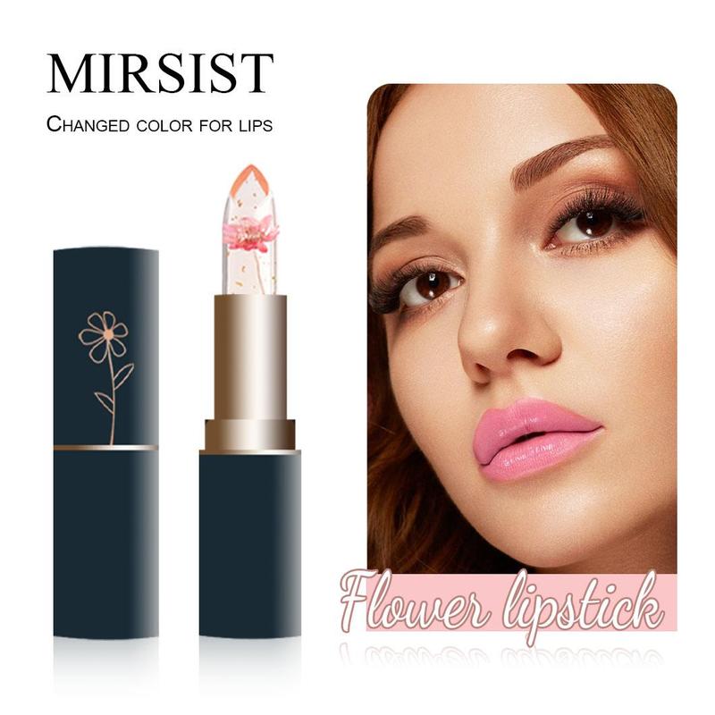 Clear Gold Leaf Flower Jelly Lipstick, Long Lasting Moisturizing Lip Balm, Summer Fridays Lip Balm, Color-changing Jelly Lip Gloss, Lip Care Product