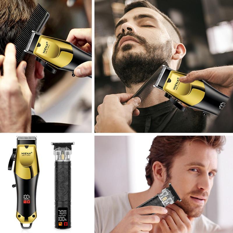 Electric Hair Clipper Kit, 1 Box Professional Cordless Hair Trimmer & Shaver & Accessories, Rechargeable Hair Trimmer for Men