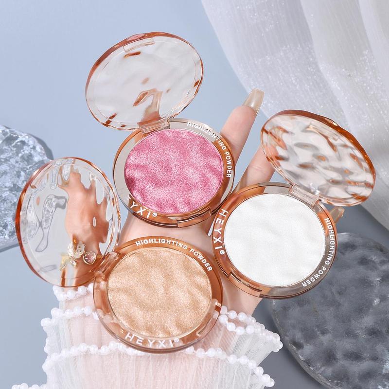 Shimmering Highlighter Powder, Long Lasting High-gloss Sparkling Makeup Powder, Natural Eye Shadow Shining and Highlighting Powder, for Face Highlighter Makeup