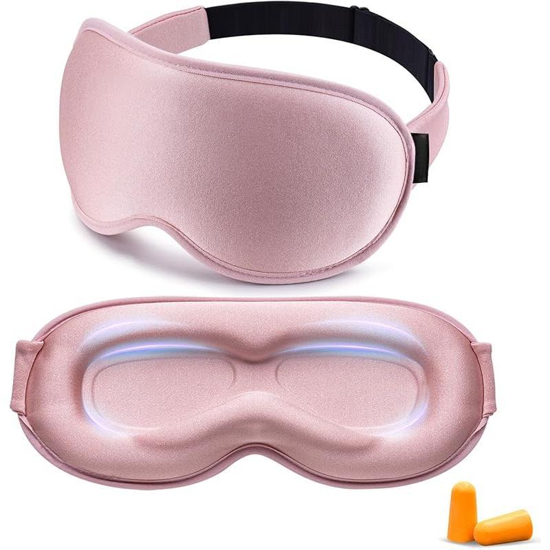 Trending! Weighted Eye Mask for Sleeping - Blackout Sleep Mask for Women and Men! With Extension Eye Covers, Made of Memory Foam, 3D Contoured. An Essential for Airplane Travel, Also Ideal for Blindfold Meditation. Get a Deep and Relaxing Sleep!