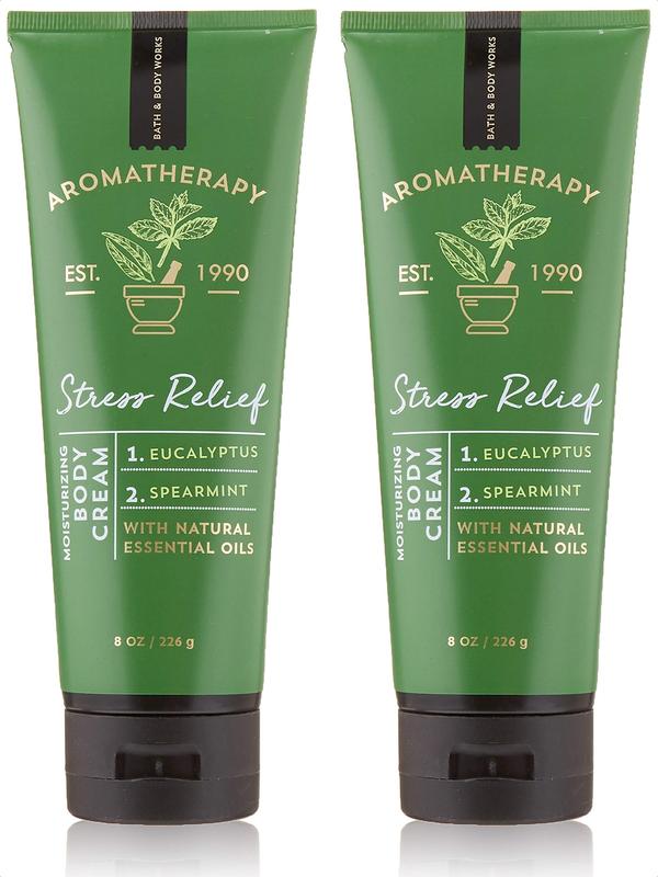 Aromatherapy Stress Relief Eucalyptus Spearmint Body Cream 8.0 oz, 226g (2 Pack)