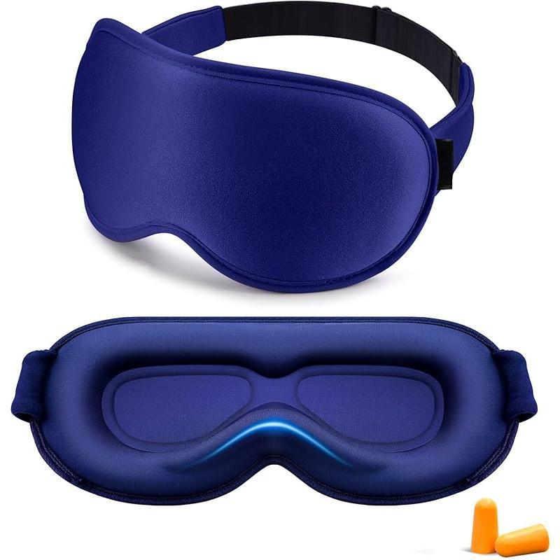 Trending! Weighted Eye Mask for Sleeping - Blackout Sleep Mask for Women and Men! With Extension Eye Covers, Made of Memory Foam, 3D Contoured. An Essential for Airplane Travel, Also Ideal for Blindfold Meditation. Get a Deep and Relaxing Sleep!