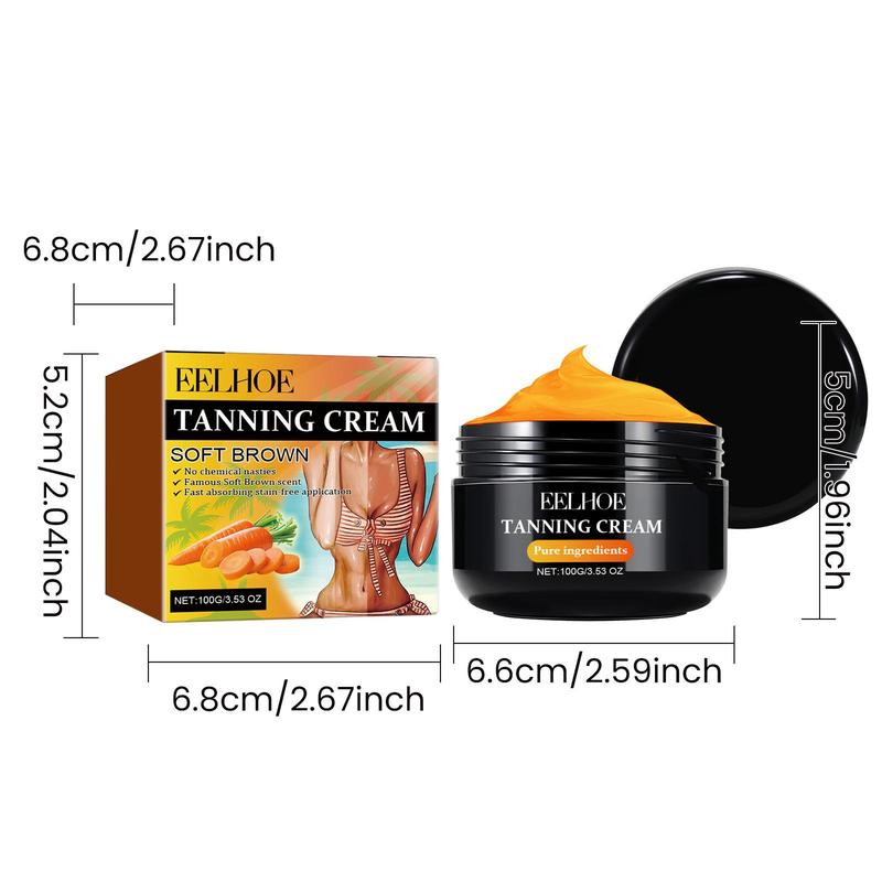 Natural Sunless Tanning Cream, Moisturizing Skin Body Cream, Body Care Product For Women & Men