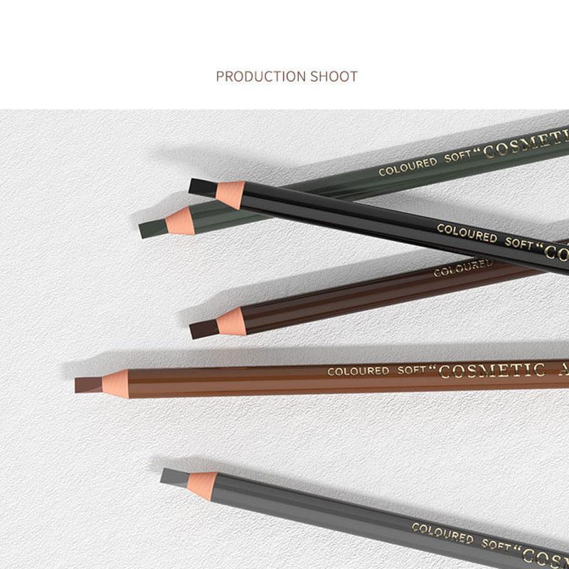 Waterproof Eyebrow Pencil, Long Lasting Eyebrow Pencil, Brow Styling Brush, Sweat Proof Fine Tip Brow Shading & Filling Pencil, Makeup Tool Easy to Apply, Christmas Gift