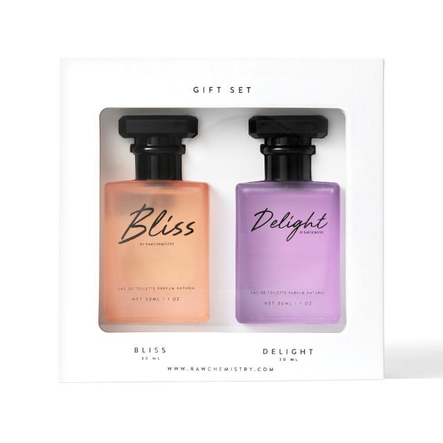 Bliss & Delight Perfume Gift Set by RawChemistry Perfume for Women - Two 1oz. Perfumes