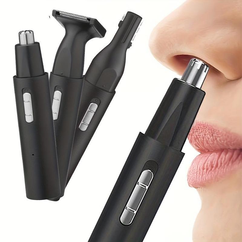 3 in 1 Electric Nose Hair Trimmer for Men, 1 Set Rechargeable Ear and Nose Hair Trimmer, Professional Painless Eyebrow & Facial Hair Trimmer