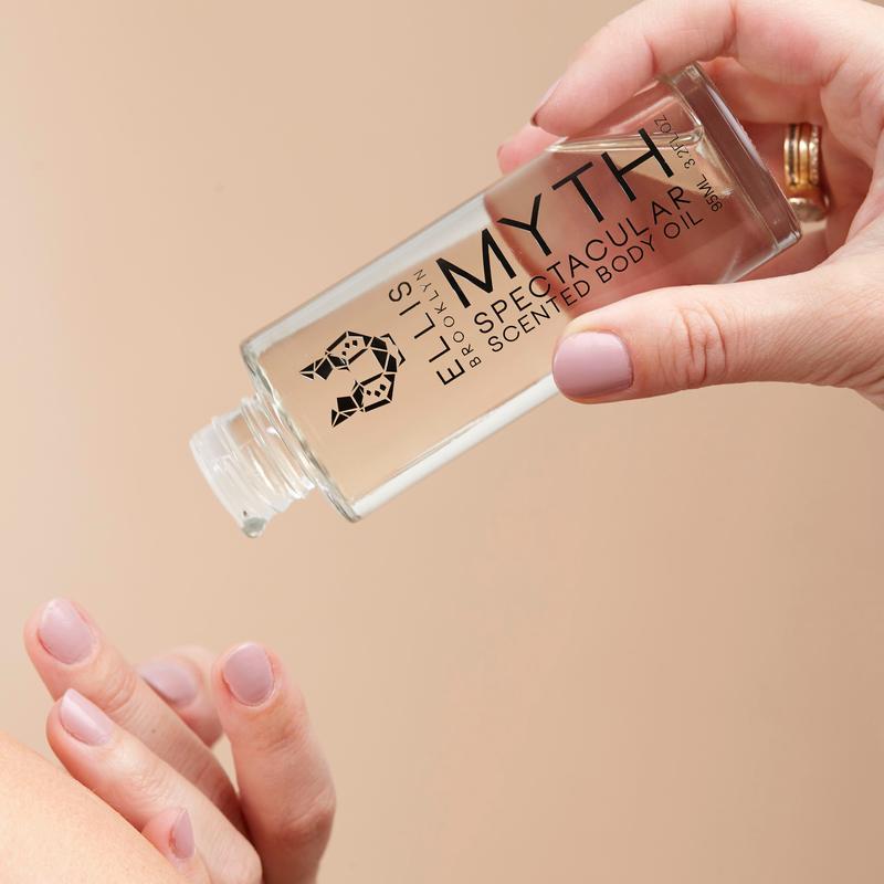 MYTH Spectacular Scented Body Oil - Bergamot, Tiger orchid, pink lotus, jasmine petals, Patchouli, liquid musks, white cedarwood