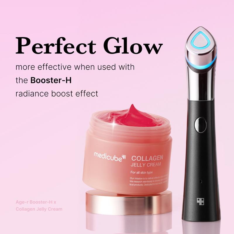 [Exclusive] Affordable Korean Glow Device SET for Glow Collagen Care(50ml)   Spot PDRN Care ㅣBOOSTER-H, Zero Foam Cleanser, Collagen Jelly Cream or PDRN Pink Serum