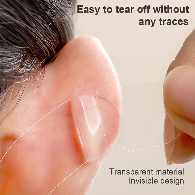 GentleGlow Elf Ear Stickers (12 Pairs) – Invisible, Transparent Silicone Ear Tapes, Comfortable Ear Correction, Perfect for Flat Ears and Facial