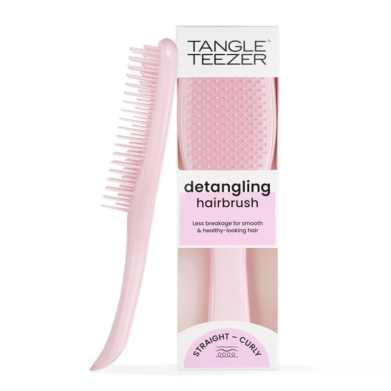 Tangle Teezer Ultimate Detangler Hairbrush for Wet & Dry Hair, Eliminates Knots & Reduces Breakage for All Hair Types, Millennial Pink Tangle Teezer