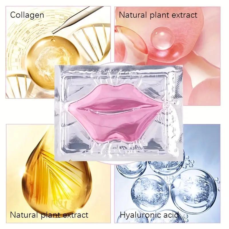 Collagen Lip Mask, 20pcs set Moisturizing Lip Care Patches, Hydrating Lip Care Mask, Lip Care Product for Women & Girls, Christmas Gift