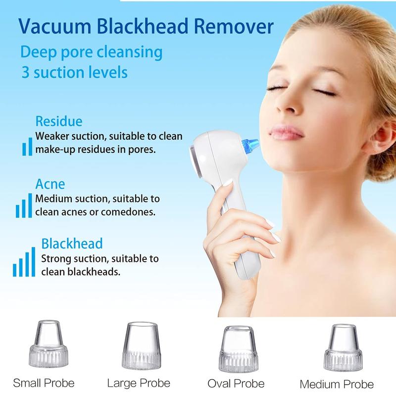 Face Scrubber Exfoliator,Facial Cleansing Brush Waterproof with LCD Screen,Blackhead Remover Vacuum with 5 Brush Heads,Face Spin Brush for Exfoliating, Massaging and Deep Pore Cleansing