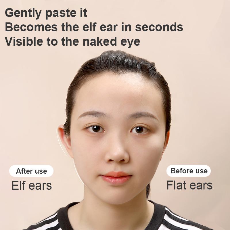 GentleGlow Elf Ear Stickers (12 Pairs) – Invisible, Transparent Silicone Ear Tapes, Comfortable Ear Correction, Perfect for Flat Ears and Facial