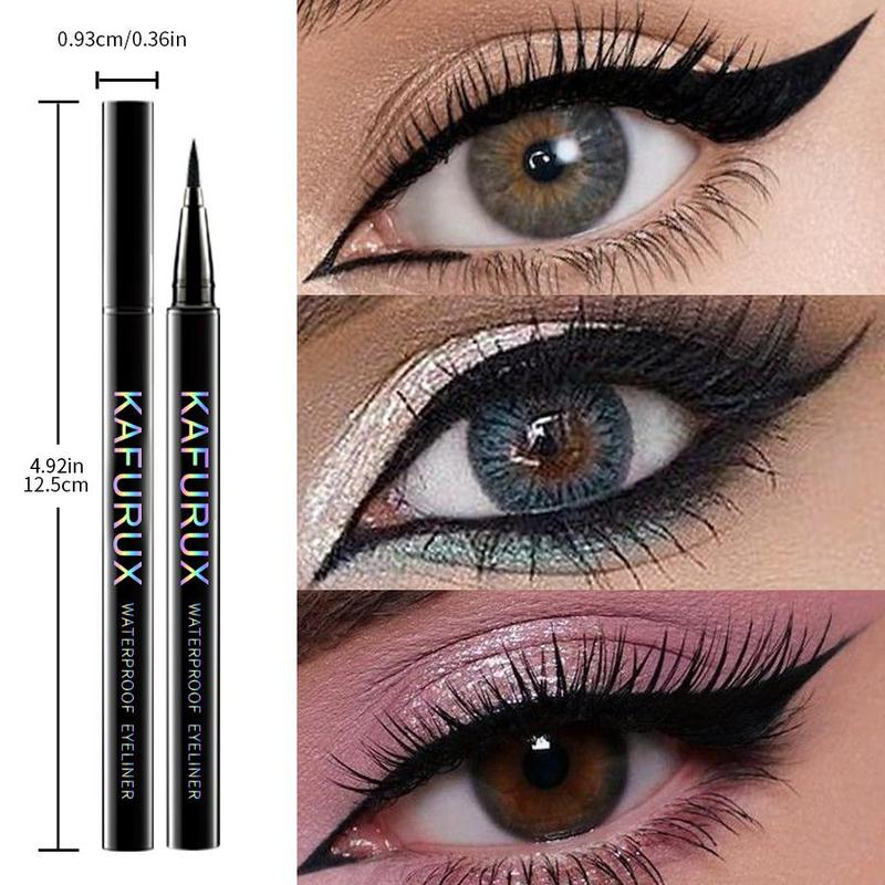 Waterproof Liquid Eyeliner, 1 Count 5 Counts Long Lasting Eyeliner, Quick Drying Eyeliner Pen, Professional Daily Makeup Accessories