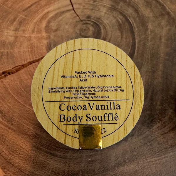 Cocoa Vanilla Body Soufflé - Hydrating, Soothing, and Healing Skincare - Chocolate, Body Care Lotions Cosmetic Skin Repair,Comfort,Winter