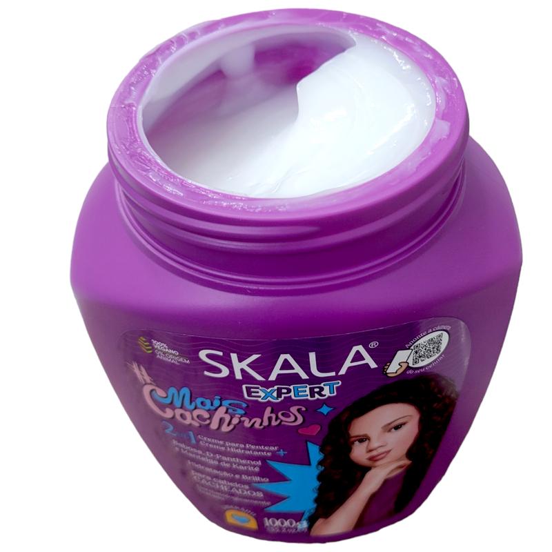 Skala Expert More Curls - 2 in 1 Treatment Cream for Girls with Curly Hair - Deep Hydration, Shine and Definition of Curls Conditioner Haircare Hydrate Moisture Shampoo Shea Oil Castor Oil