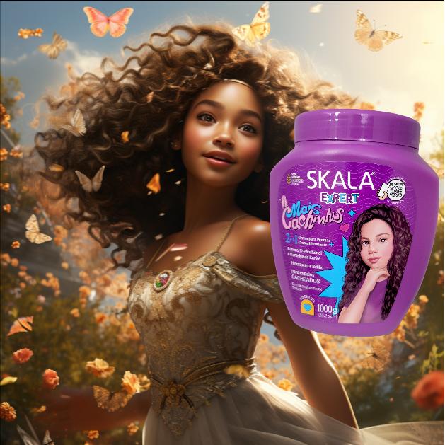 Skala Expert More Curls - 2 in 1 Treatment Cream for Girls with Curly Hair - Deep Hydration, Shine and Definition of Curls Conditioner Haircare Hydrate Moisture Shampoo Shea Oil Castor Oil