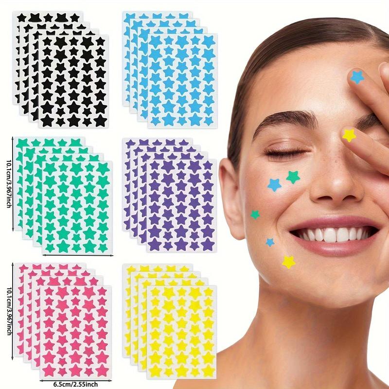 Star Shaped Facial Acne Covering Sticker, 960 240pcs Deep Cleansing Face Pimple Cleaning Stickers, Facial Skin Care Product for All Skin Types