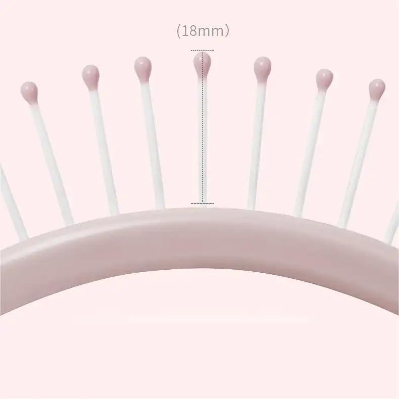 Hollow out Circular Hair Brush, Vented DetanglingHair Comb with Curved Design, Multi-use ScalpMassage Combs for Daily Use, Suitable forBusiness Trip ,Travel and Daily hair Care , back toschool Gift Haircare Heatless comb