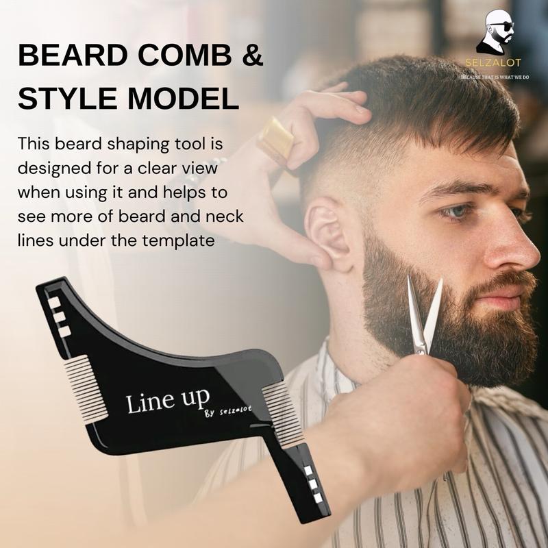 Beard Shaper for Men Beard Lineup Tool for Grooming Beard Guide Shaping Too Smooth Haircare Heatless